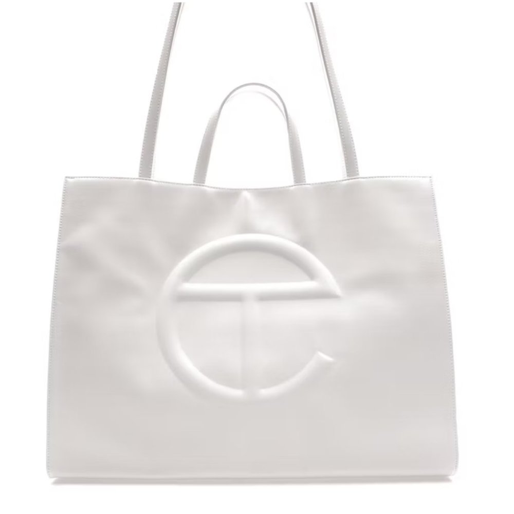 White Telfar bag - size large